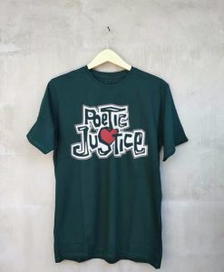 Poetic Justice Vintage Maroon Green T Shirt Size