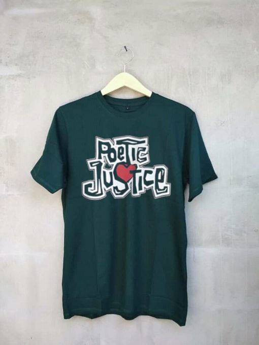 Poetic Justice Vintage Maroon Green T Shirt Size