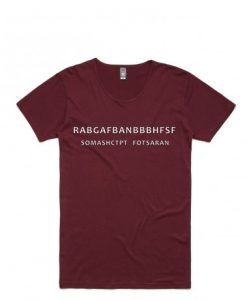 RABGAFBAN City Maroon T-shirt