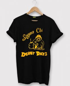 SIGMA CHI DERBY Days Dark Black T-Shirt