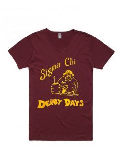 SIGMA CHI DERBY Days Dark Maroon T-Shirt