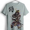 Samurai Illustration Folk Japan Art Men's Smooth Grey t-shirt