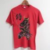 Samurai Illustration Folk Japan Art Men's Smooth Red t-shirt