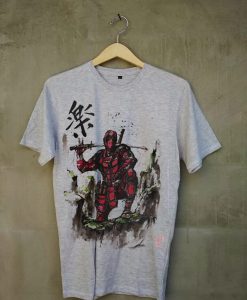 Samurai Pool Deadpool grey Men's t-shirt