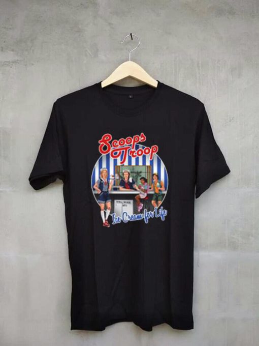 Scoops Ahoy Troops Black T Shirt