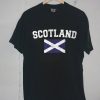 Scotland Distressed Men's T-Shirt Black