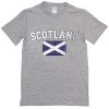 Scotland Distressed Men's T-Shirt Grey