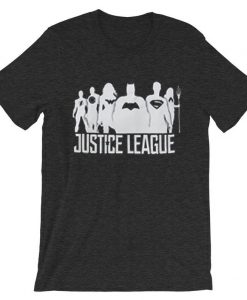 Silhouettes DC Comics Justice League Men's Graphic BlackGrey Asphalt