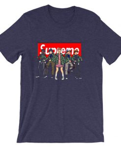 Stranger Things Supreme purple t shirts