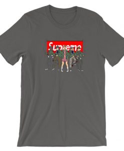 Stranger Things Supreme shoft grey t shirts