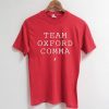 Team Oxford Comma Funny Grammar Red Shirt