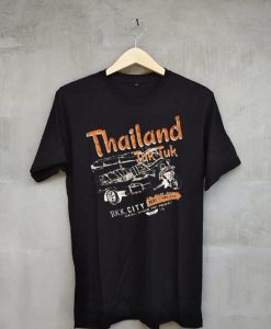 Thailand Tuk Tuk Black T Shirt