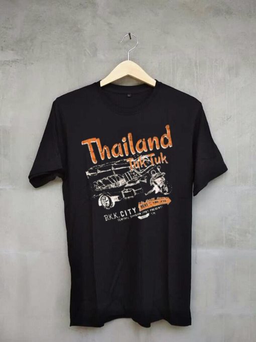 Thailand Tuk Tuk Black T Shirt