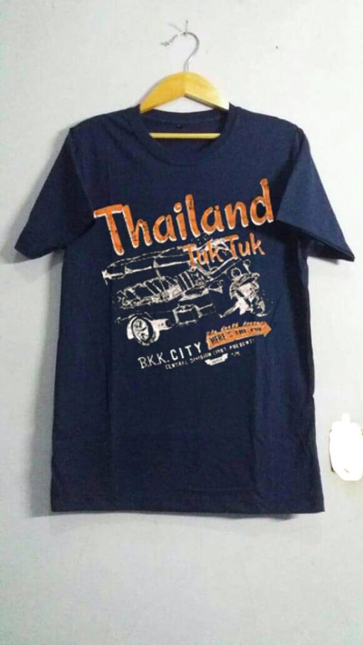 Thailand Tuk Tuk Blue Naval T Shirt