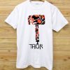 Thor Hammer Anime Whie T-shirt