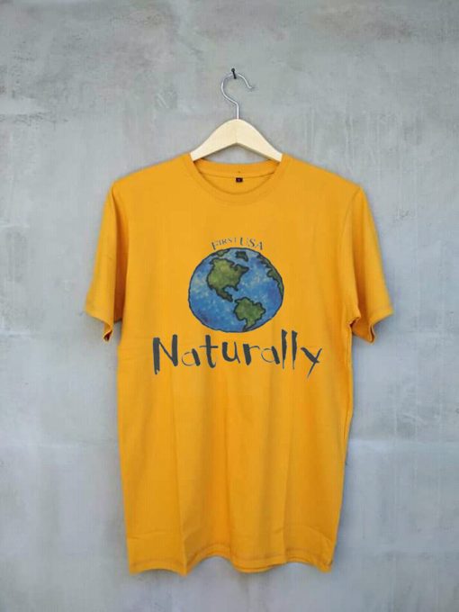 Vintage Earth Day T Shirt Yellow