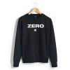 Zero Unisex Black Sweatshirts