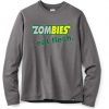 Zombies Eat Flesh blue Grey Sweatshirts