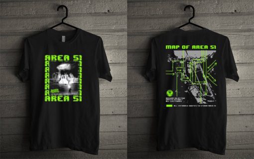 broken promises area 51 T Shirt Blue Design