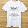 dress code promotes white T Shirt