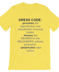 dress code promotes yellowT Shirt