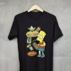 the Simpson Bart Junk Food Black Shirts T Shirt