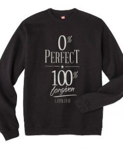 0% perfect 100% black sweatshirts