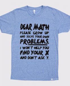 Dear Math Blue SeaT shirts