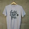 FAITH FEAR grey t shirts