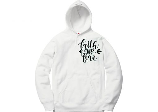 FAITH FEAR white hoodie