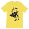 Flowers design yellow t tees