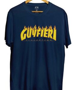 Guy Fieri X Thrasher blue navy t shirts