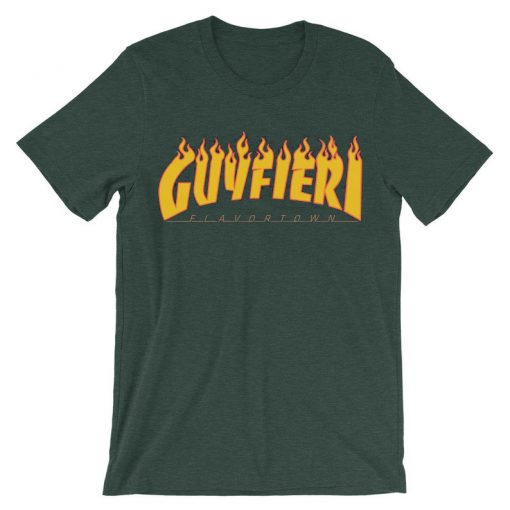 Guy Fieri X Thrasher green t shirts