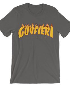 Guy Fieri X Thrasher grey shoft t shirts