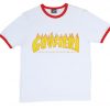 Guy Fieri X Thrasher white red ringer t shirts