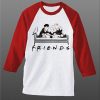 Harry Potter Emma Watson And Rupert Grint Friends white red sleeves raglan T-shirt