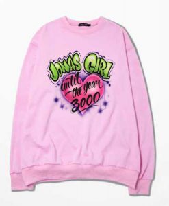 Jonas Girl Custom Airbrushed Pink Sweatshirts