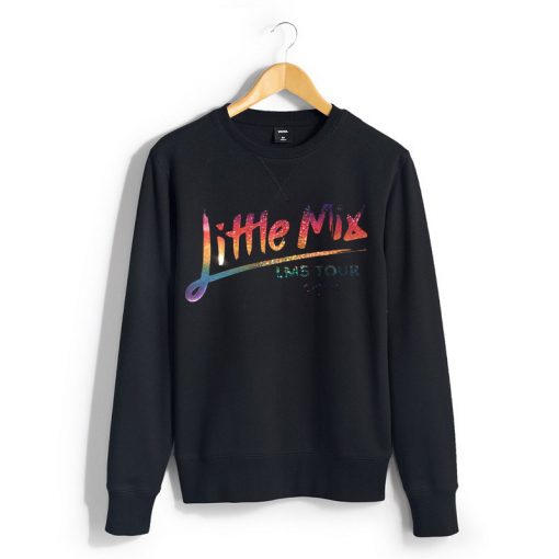 Little Mix Rainbow World Tour Music 2019 Gig Sparkle Black Sweatsirts