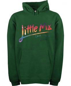 Little Mix Rainbow World Tour Music 2019 Gig Sparkle Green Hoodie