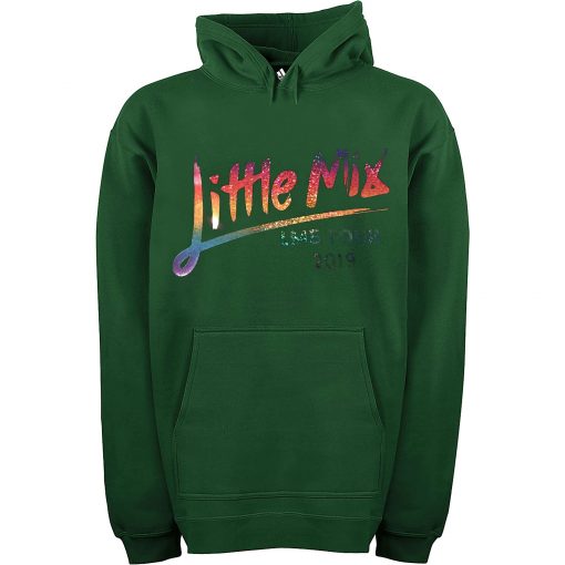 Little Mix Rainbow World Tour Music 2019 Gig Sparkle Green Hoodie