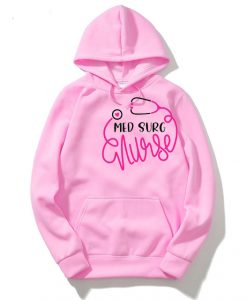 Med Surg Nurse Pink Hoodie