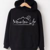 Mountain Life black hoodie