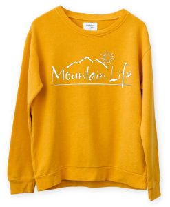 Mountain LifeYellow sweatshirts