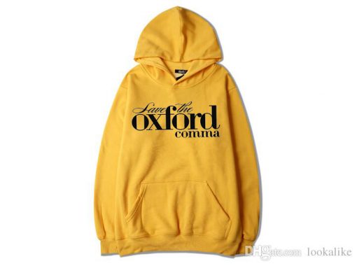 Oxford Comma Yellow Hoodie