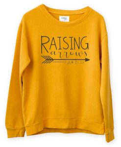 Raising Arrow Yellow sweatshirts