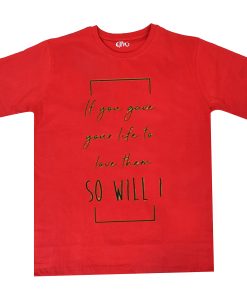 So Will I red t shirts