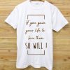 So Will I white t shirts