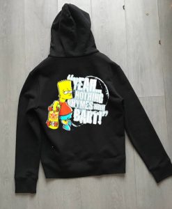 The Simpsons Bart Black Back Hoodie