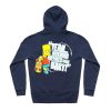 The Simpsons Bart Blue Navy Back Hoodie