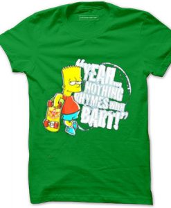 The Simpsons Bart Gree Light T Shirt